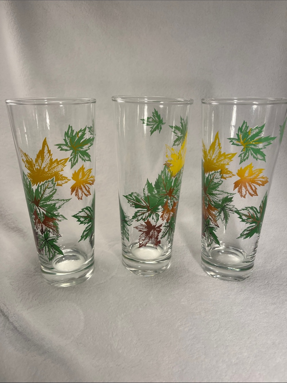 Vintage Mid Century Modern Glass Tumblers Set of 5 - Picture 6 of 10